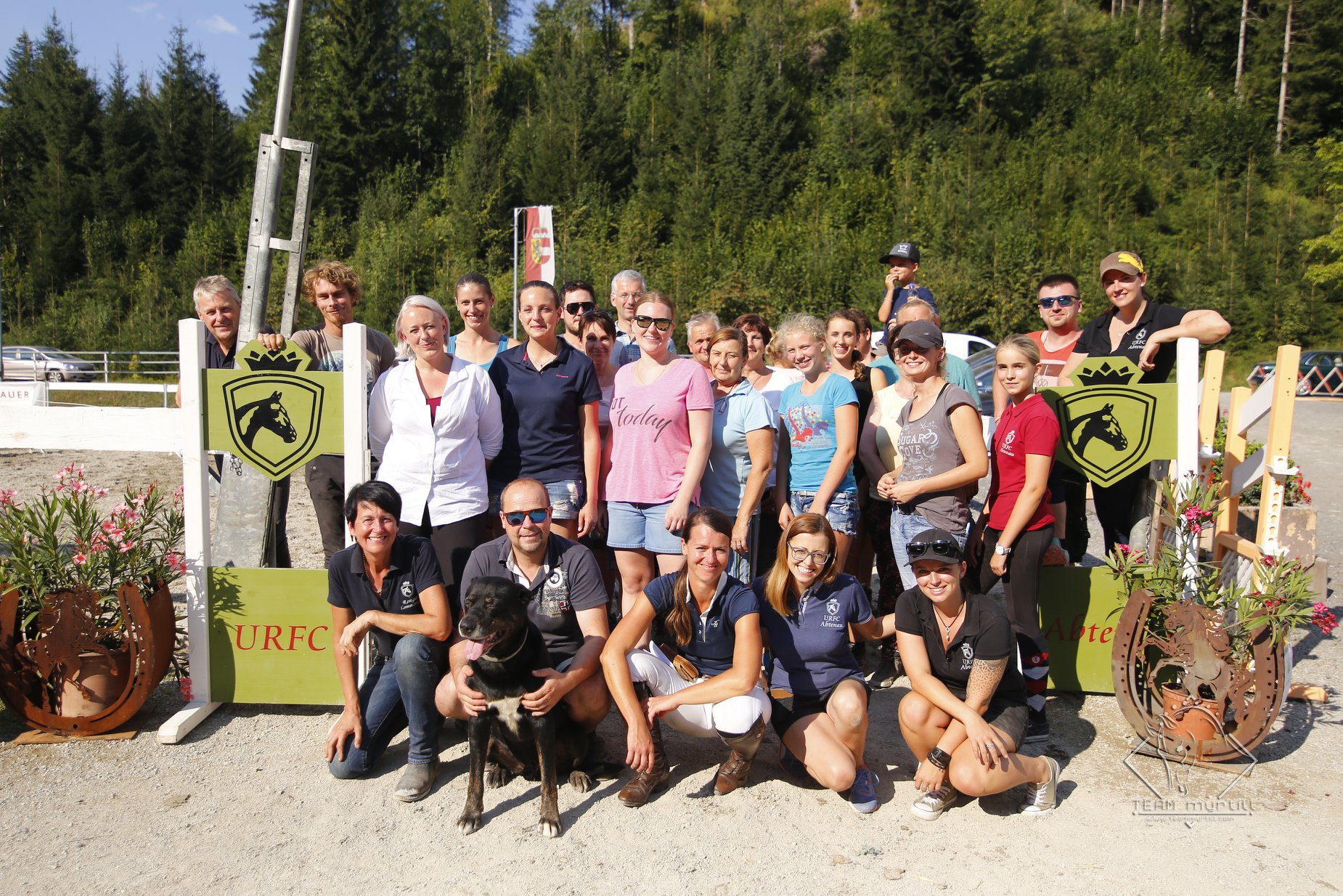 Mitglieder des URFC Abtenau beim CDN-C Abtenau im August 2018